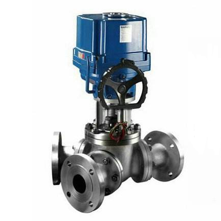 Electric Y type 3 way ball valve