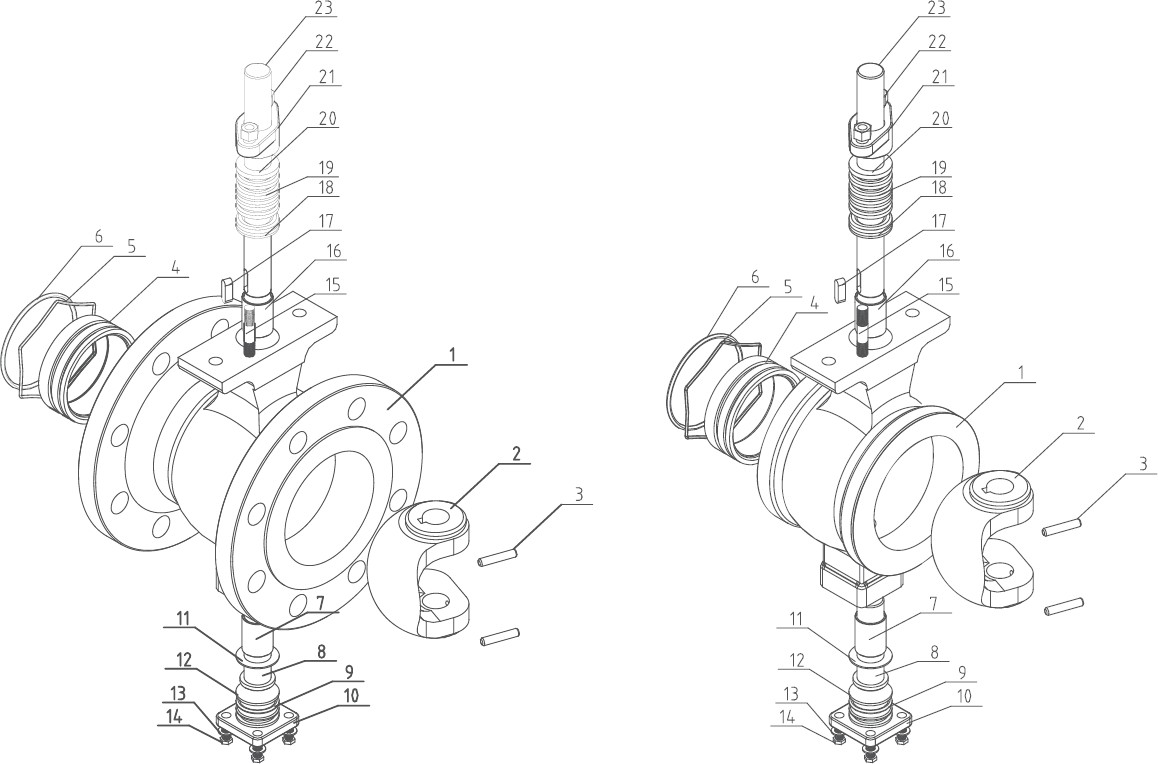 Segmented ball valve structure