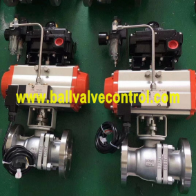 304 316 Stainless steel pneumatic ball valves