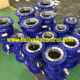 Bare shaft flange type segmented ball valves