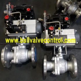 Pneumatic stainless steel ball valves