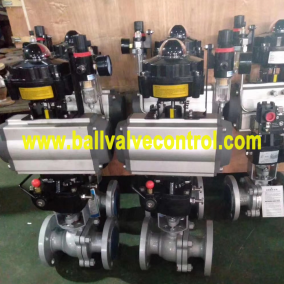 Carbon steel WCB Pneumatic ball valves