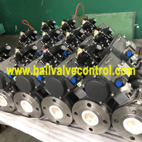 Pneumatic ceramic lined ball valves