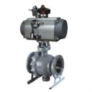 Pneumatic trunnion mounted ball valve