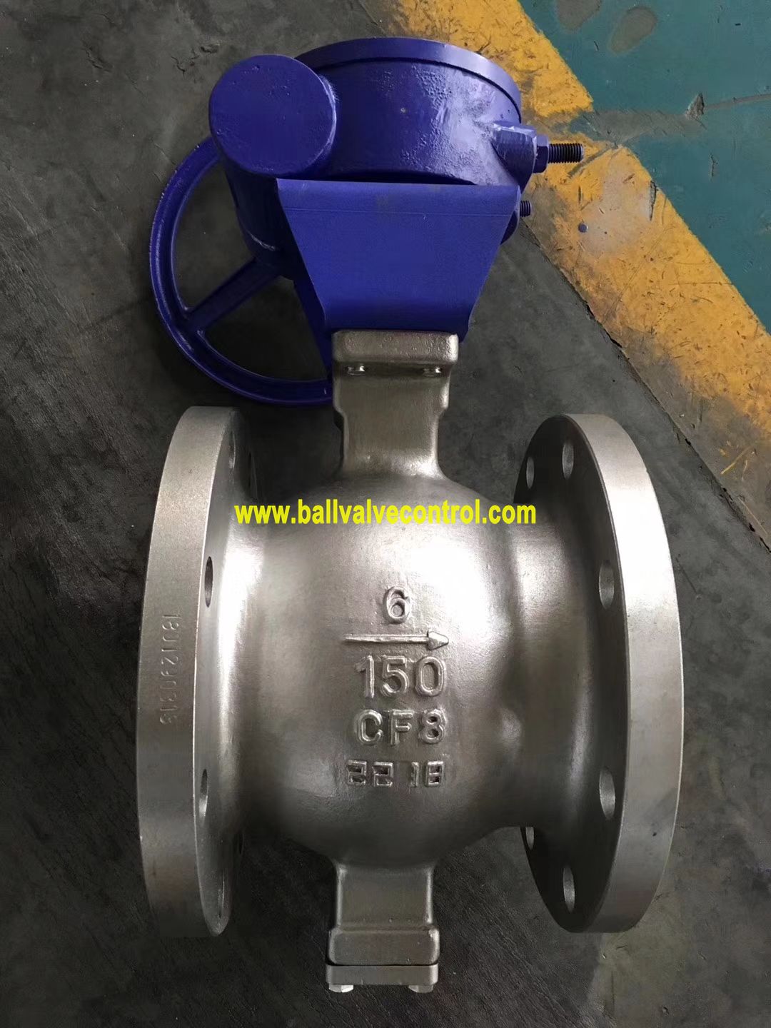 Stainless steel flange type segmented ball valve