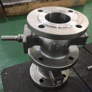 Stainless steel flange type segmented ball valve