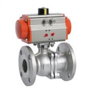 Air Operated Pneumatic Ball Valve Double Acting