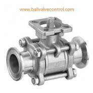 3PC Clamp quick install direct mount ball valve