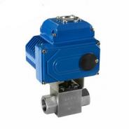 Electric high pressure threaded ball valve