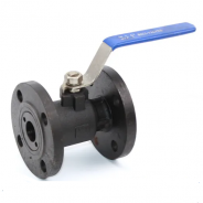 1PC Carbon steel flange floating ball valve