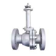 Flange floating cryogenic ball valve