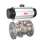 Stainless steel pneumatic on off ball valve