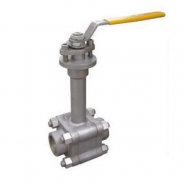 3PC SW lever type cryogenic ball valve