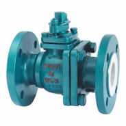 Manual teflon lined ball valve