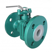 PTFE PFA lined full port ball valve