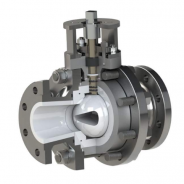 Full bore ceramic lined ball valve