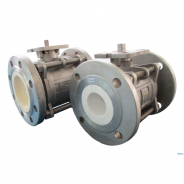 Full lined ceramic ball valve