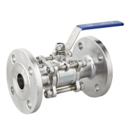 3 PCS Flanged stainless steel ball valve
