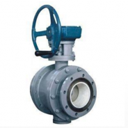 Ceramic lined trunnion ball valve