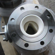 V port ceramic lined ball valve