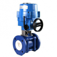 Electric ceramic lined ball valve