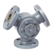 Carbon steel Y type 3 way ball valve