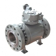 Reduced bore trunnion mounted ball valve