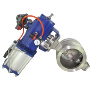 Pneumatic V notch ball control valve