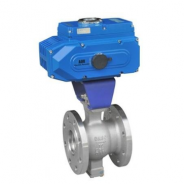 Electric V notch segment ball valve