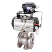 Pneumatic segment control ball valve