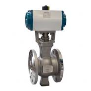 Pneumatic control segment ball valve