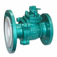 FEP PTFE PFA lined discharge ball valve