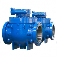 One piece top entry trunnion ball valve