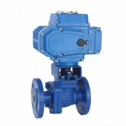 Electric flange ball valve