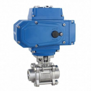 Electric motor actuated ball valve