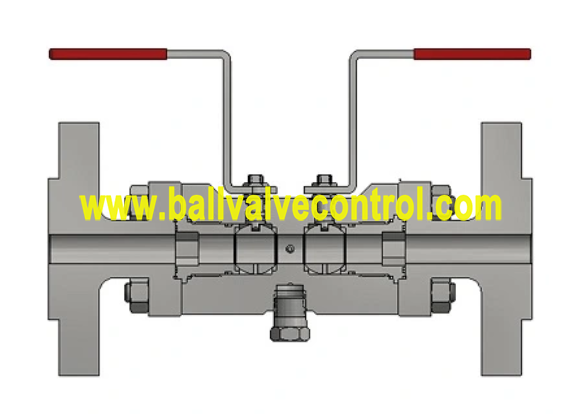 Double Block and Bleed Ball Valve (DBB Ball Valve) structure