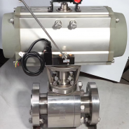 2PC forged steel pneumatic ball valve