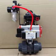 Pneumatic CPVC Plastic ball valve