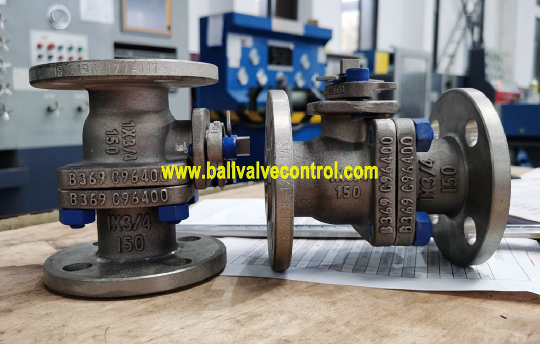 C96400 Copper Nickle alloy ball valve