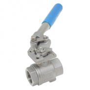 Manual spring return floating ball valve