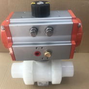 PVDF Pneumatic plastic ball valve