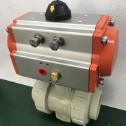 Pneumatic PVC PP PVDF ball valve