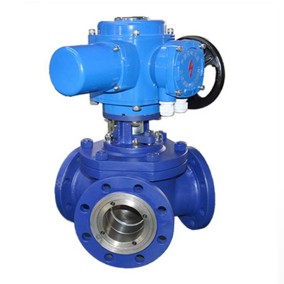 Electric Y type 3 way ball valve