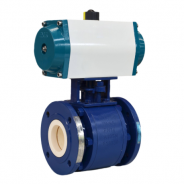 Pneumatic V port ceramic ball valve