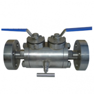 High Pressure double block and bleed ball valve