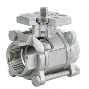 3 piece NPT stainless steel ball valve