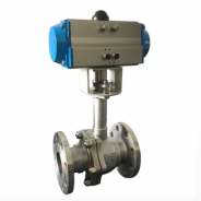 Pneumatic cryogenic ball valve