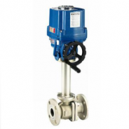 Electric actuated cryogenic ball valve