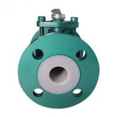 Lined ball valve lining material