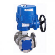 3 Way electric motorized ball valve